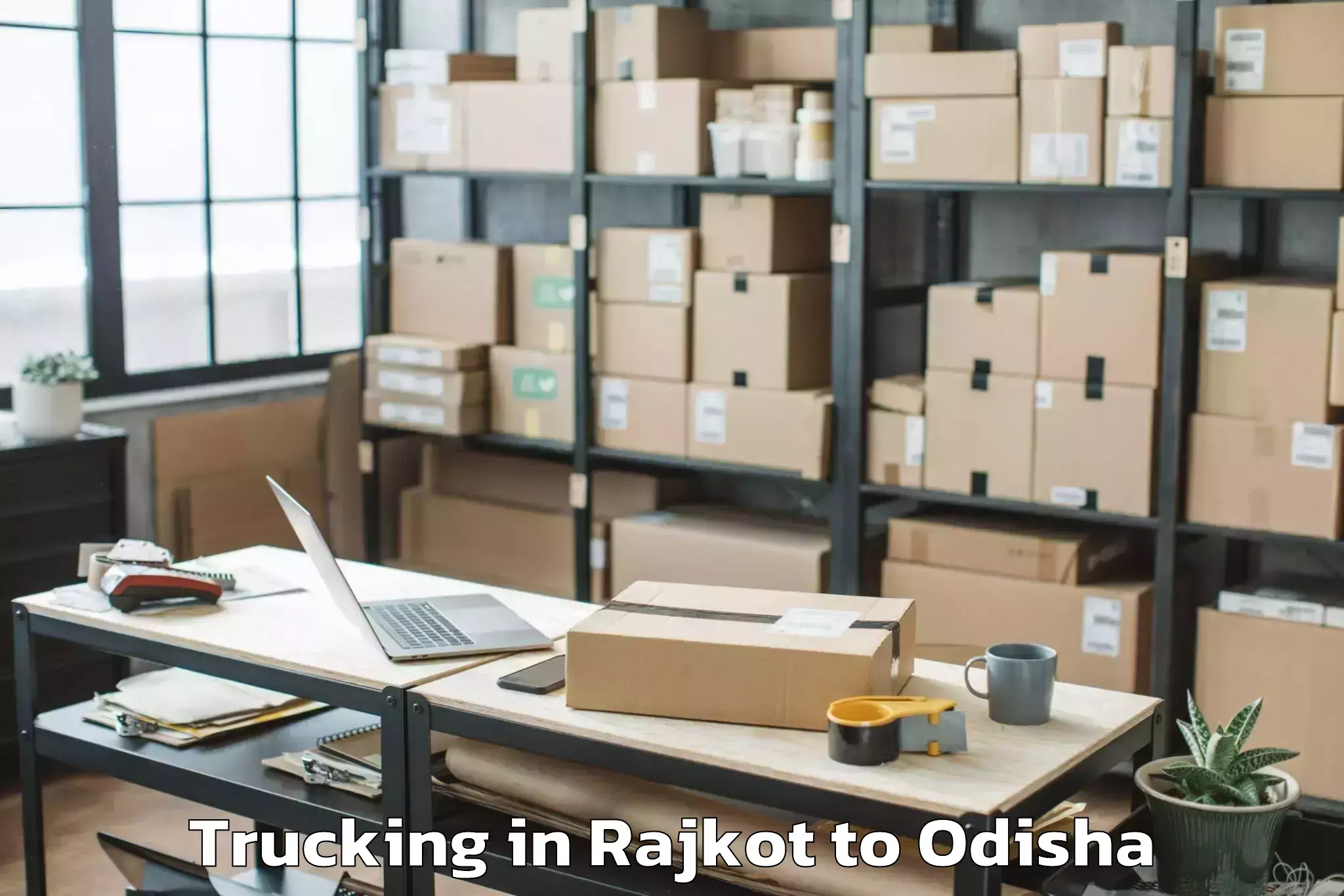 Leading Rajkot to Loisingha Trucking Provider